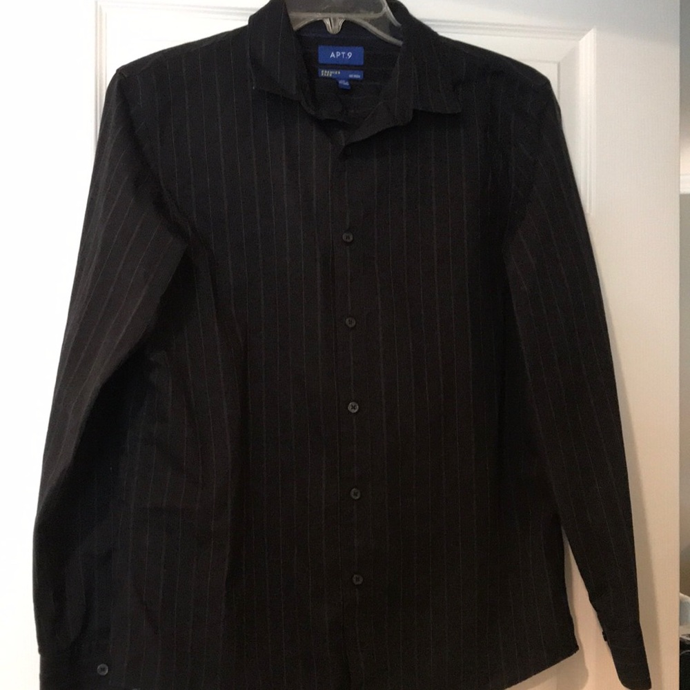 Apt 9 Men’s Long Sleeve Shirt Button Down Casual Sz M